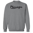 thumbnail image 1 of Chicago Humor Graphic Sport Grey Men's Crewneck Sweatshirt, 1 of 1