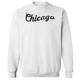 thumbnail image 1 of Chicago Humor Graphic White Men's Crewneck Sweatshirt, 1 of 1