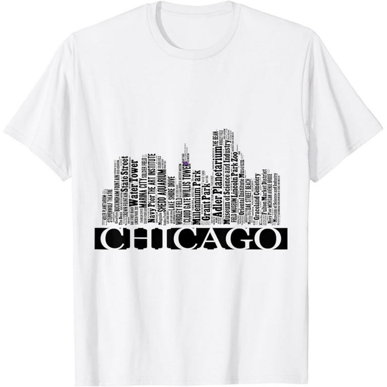 Chicago Skyline Windy City Flag T-Shirt - I Love Chicago Chicago Skyline Windy City Flag T-Shirt - I Love Chicago
