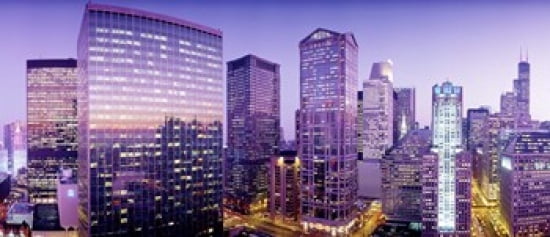 Chicago IL Canvas Art - Panoramic Images (30 x 13)