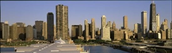 Chicago IL Canvas Art - Panoramic Images (36 x 12)