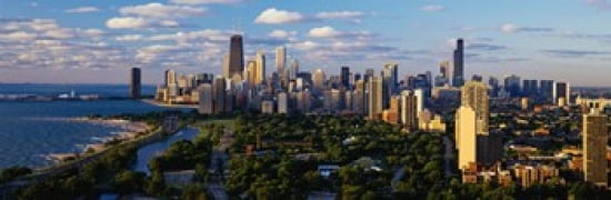 Chicago IL Canvas Art - Panoramic Images (36 x 12)