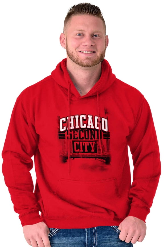Chicago IL Vintage Second City Pride Hoodie Sweatshirt Women Men Brisco Brands S