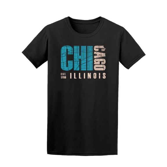Chicago Illinois 1780 City T-Shirt Men -Image by Shutterstock, Male XX-Large