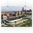 thumbnail image 1 of Chicago, Illinois - Aerial of Soldier Field - Lantern Press Photography (16x24 Giclee Gallery Print, Wall Decor Travel Poster), 1 of 3