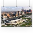 thumbnail image 1 of Chicago, Illinois - Aerial of Soldier Field - Lantern Press Photography (24x36 Giclee Gallery Print, Wall Decor Travel Poster), 1 of 3
