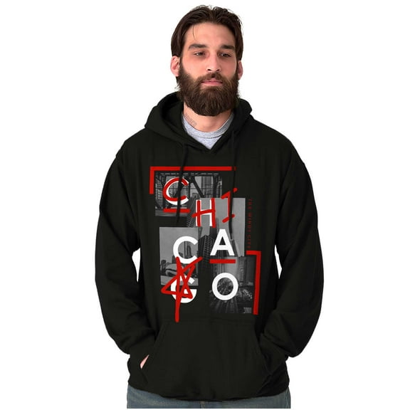 Chicago Illinois Chi Star Graffiti Hoodie Sweatshirt Women Men Brisco Brands X