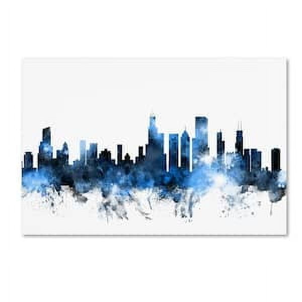 "Chicago Illinois Skyline II" Canvas Art by Michael Tompsett
