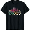 thumbnail image 1 of Chicago Illinois Skyline Shirt City Souvenir Tee Women Girls T-Shirt, 1 of 4