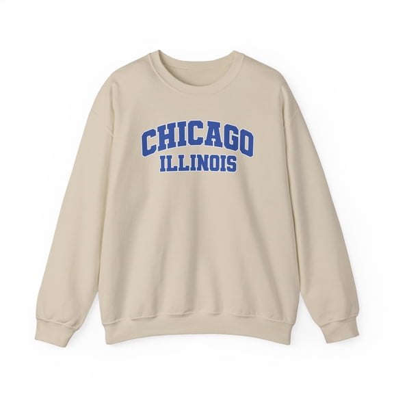 Chicago Illinois Sweatshirt Gifts Crew Neck Shirt Long Sleeve Unisex