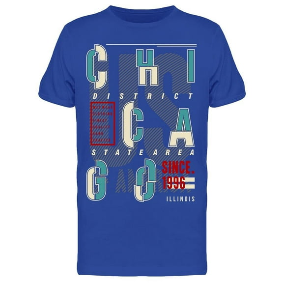 Chicago Illinois T-Shirt Men -Image by Shutterstock, Male Medium