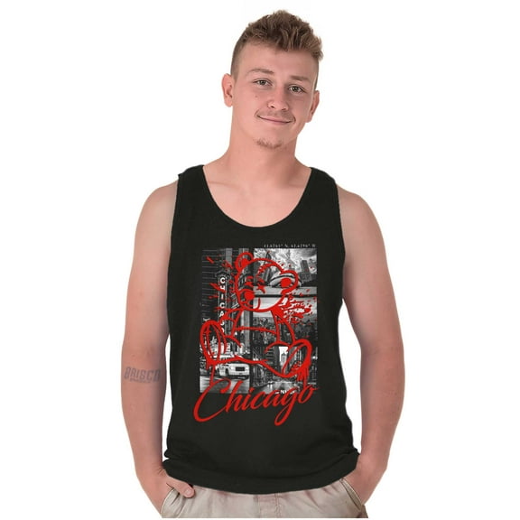 Chicago Illinois Teddy Bear Graffiti Plus Size Graphic Tank Top Brisco Brands 3X