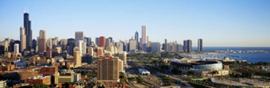Chicago Illinois USA Canvas Art - Panoramic Images (36 x 12)