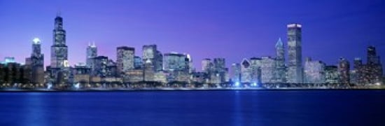 Chicago Illinois USA Canvas Art - Panoramic Images (36 x 12)