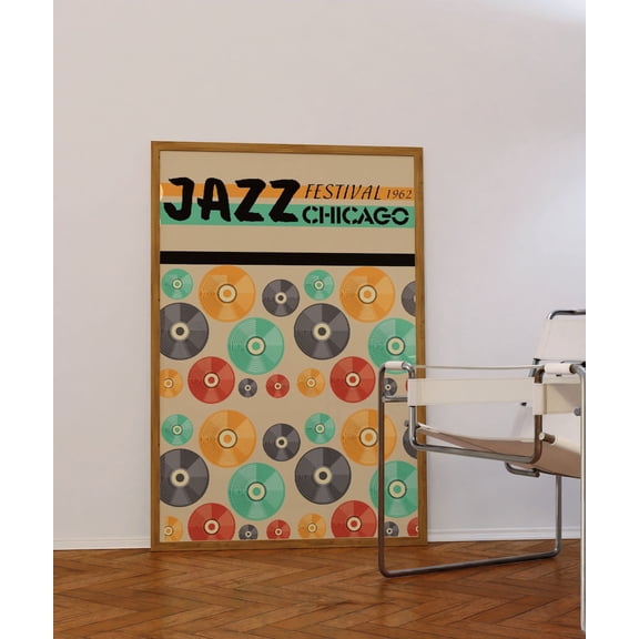 Chicago Jazz Festival 1962 Poster Retro Music Poster, 8x12 UNFRAMED