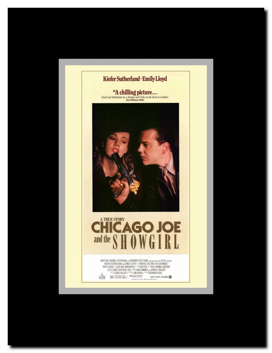 Chicago Joe & the Showgirl Framed Movie Poster