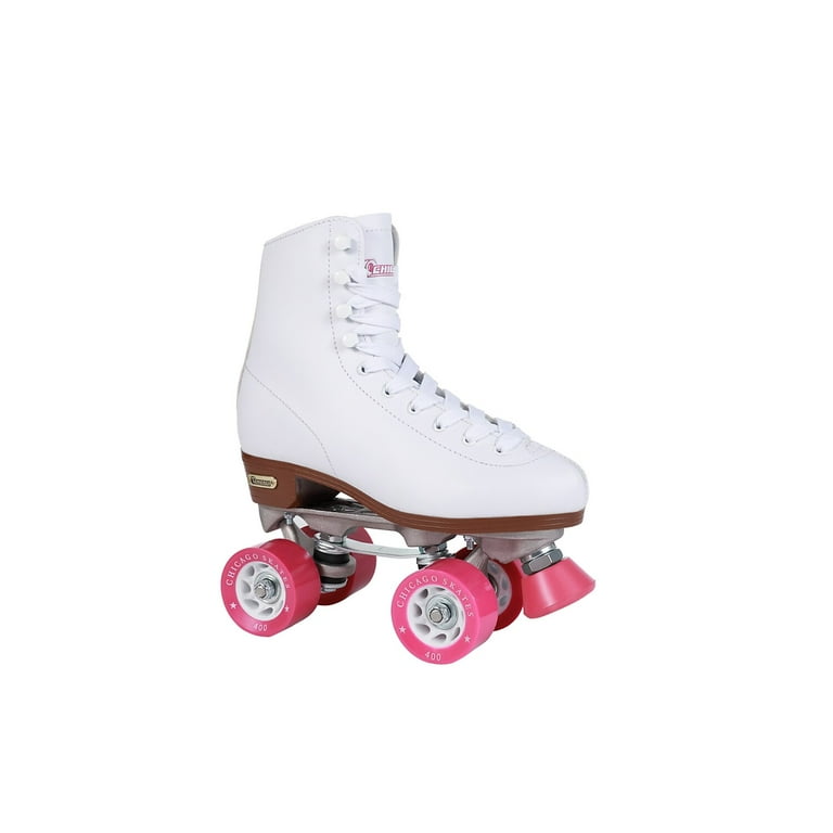 Chicago Ladies Classic Quad Roller Skates White Sizes 1 10