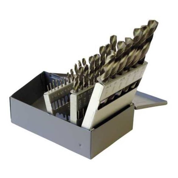 Chicago Latrobe 47925 1 mm-13 mm Cobalt Twist Drill Bit Set 25Pc