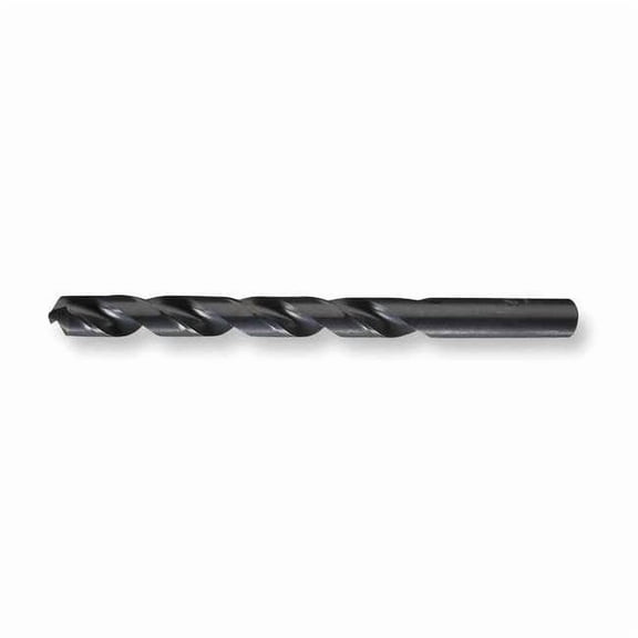 Jobber Length Drill Bit, Drill Bit Size 1/2 in, List Num 150, Drill Point Angle 118 Deg, Black Oxide