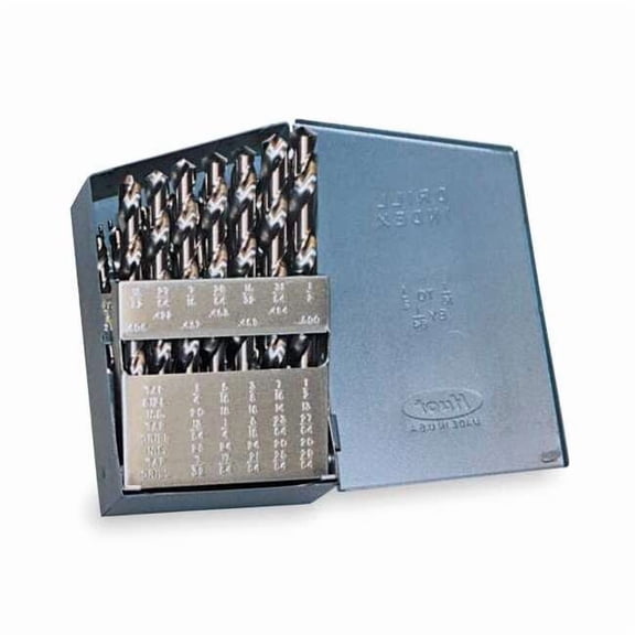 15PC 118 Degree General Purpose Jobber Lengh Drill Set  150-TN TiN HSS 1/16-1/2x1/32