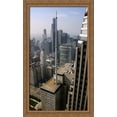 thumbnail image 1 of Chicago Loop Rooftops 24x40 Large Gold Ornate Wood Framed Canvas Art, 1 of 2