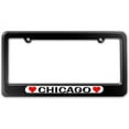 thumbnail image 1 of Chicago Love with Hearts License Plate Frame, 1 of 1