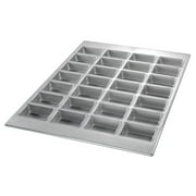 Chicago Metallic 45725 Mini Loaf Pan 28-on 4 rows of 7 6.4 oz. capacity - Cas