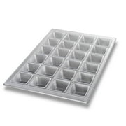 Chicago Metallic 46605 Glazed Aluminum 24-Cavity Square Muffin Pan