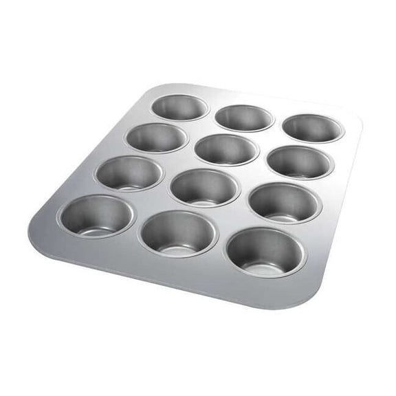 Chicago Metallic Cupcake/Muffin Pan,11 1/8 in W 45125