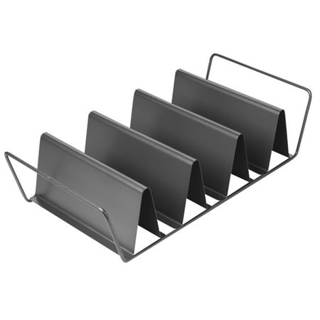Chicago Metallic Professional 6-Shell Baked Taco Rack, 15-inch-by-7-inch, Grey