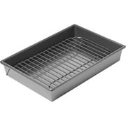 Chicago Metallic Professional Petite Roast Pan with Rack, Grey