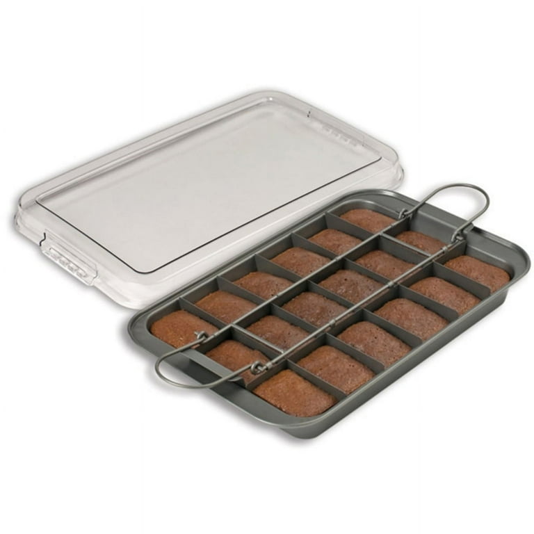 Chicago Metallic Professional Slice Solutions Brownie Pan, Separate and  Lift 9x9