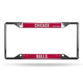 thumbnail image 1 of NBA Rico Industries Easy View Chrome License Plate Frame Chicago Bulls, 1 of 5