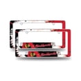 thumbnail image 1 of Chicago Hockey Blackhawks Chrome Metal (Set of 2) License Plate Frames with Tie Dye Design, 1 of 6