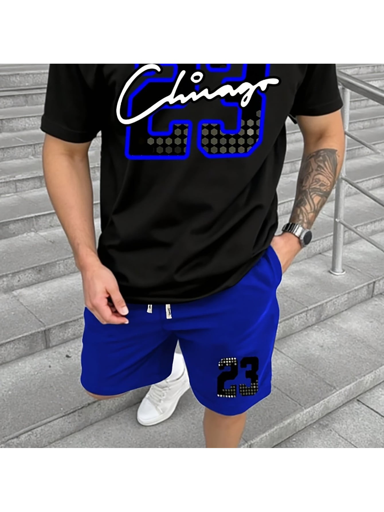 Chicago Number 23 Graphic Print Short Sleeve T-Shirt, Local Warehouse ...