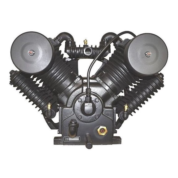 Air Compressor Pump, 10, Two Stage Stage, 48 fl oz Oil Capacity, 2 Cylinder