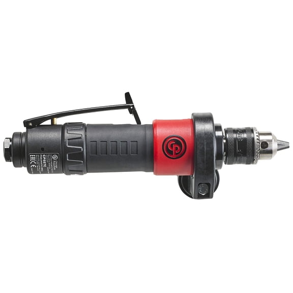Chicago Pneumatic CP887C - Air Power Drill, 3/8 Inch mm), Keyed Chuck, Straight Handle, 0.4 HP / 300 W, Stall Torque 3.8 ft. lbf / 5.1 NM, 2100 RPM, Hand Drill, Power Tools & Home Improvement CA3