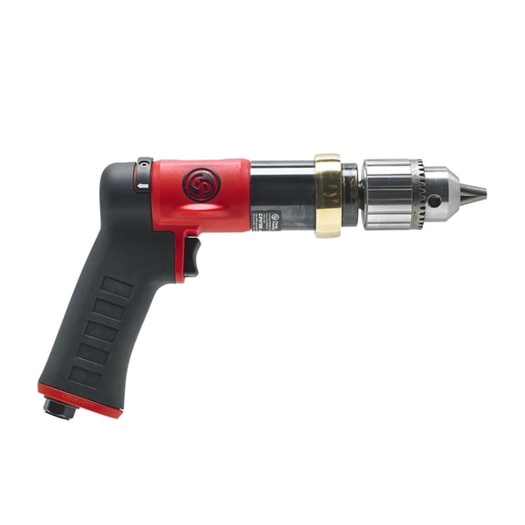 Chicago Pneumatic CP9286C - Air Power Drill, 1/2 Inch (13 mm), Keyed Chuck, Pistol Handle, 0.48 HP / 360 W, Stall Torque 16.2 ft. lbf / 22 NM, 600 RPM, Hand Drill, Power Tools & Home Improvement CA3