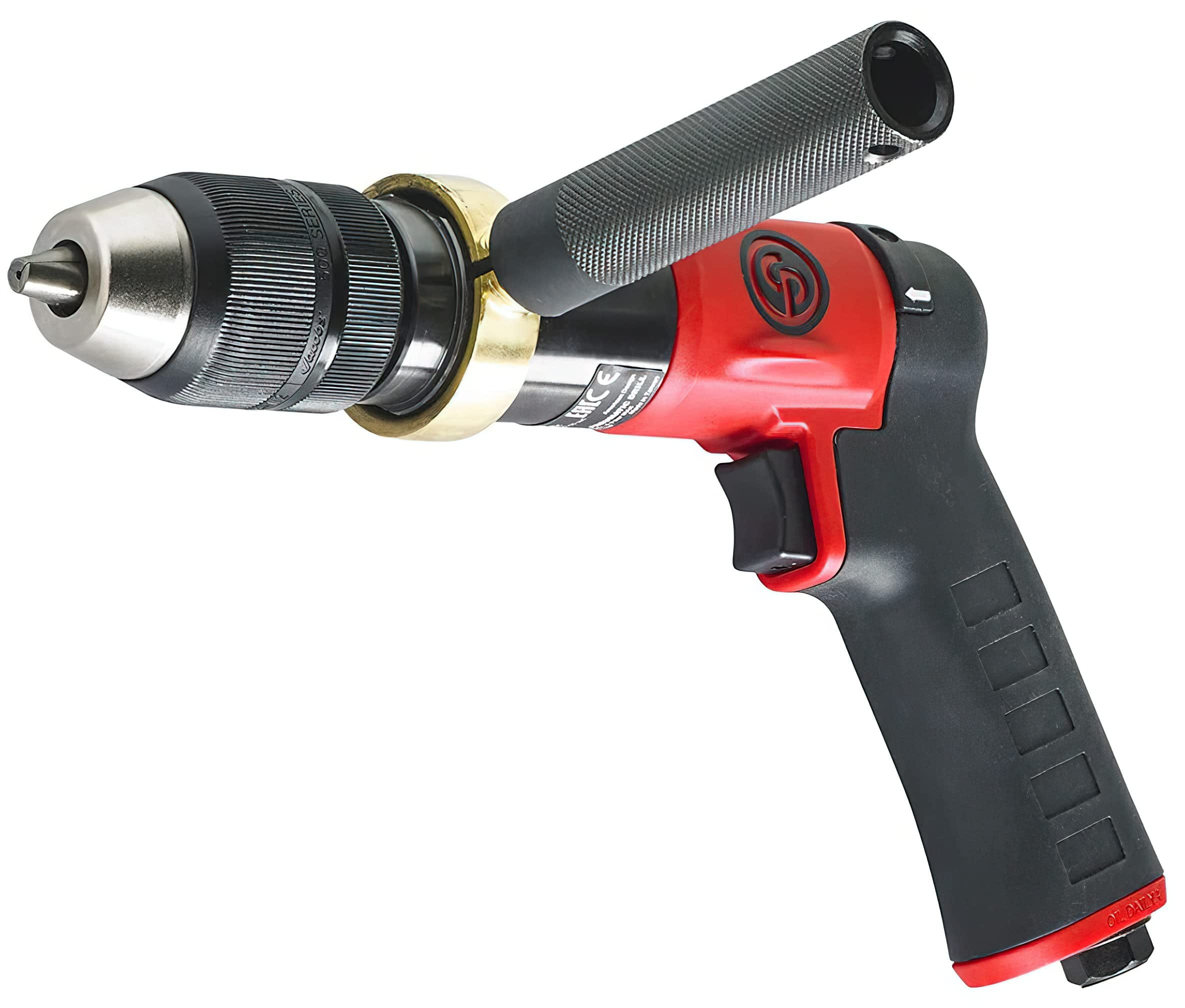 Chicago Pneumatic CP9791C - Air Power Drill, 1/2 Inch mm), Keyless Chuck, Pistol Handle, 0.47 HP / 350 W, Stall Torque 10.3 ft. lbf / 14 NM, 840 RPM, Hand Drill, Power Tools & Home Improvement CA3