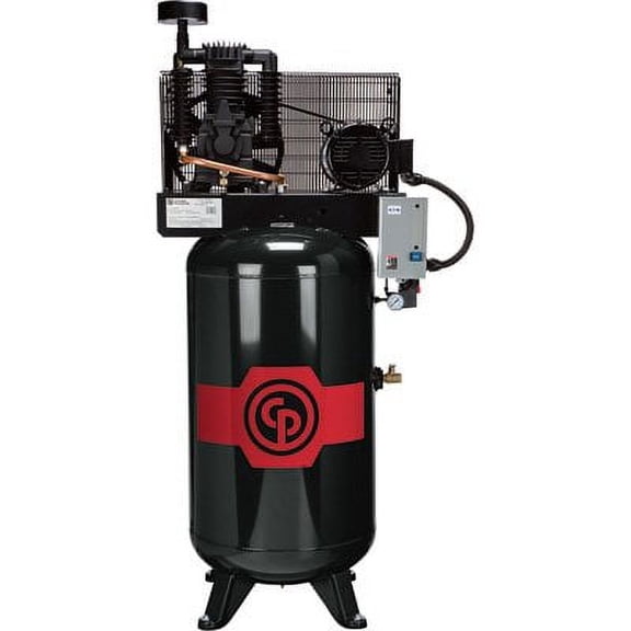 Chicago Pneumatic Reciprocating Air Compressor - 7.5 HP, 80 Gallon, 208-230 Volt, 1-Phase, Model RCP7581VS