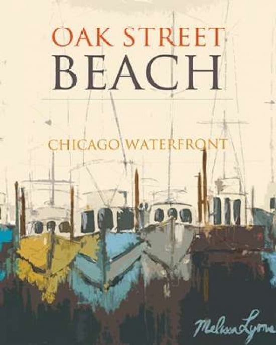 Chicago Poster Canvas Art - Melissa Lyons (24 x 30)