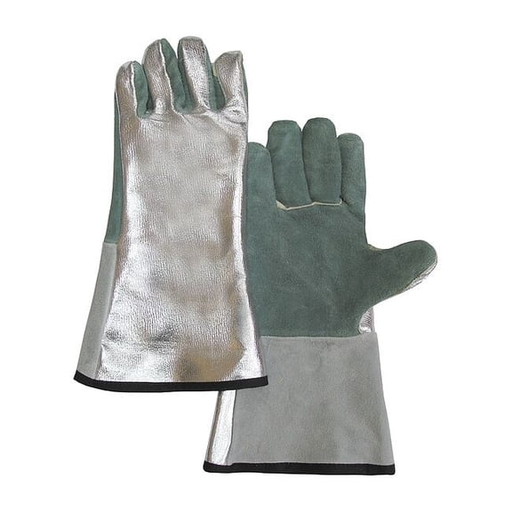 Chicago Protective Apparel Aluminized Gloves,Not Rated,14",PR 901-ALUM