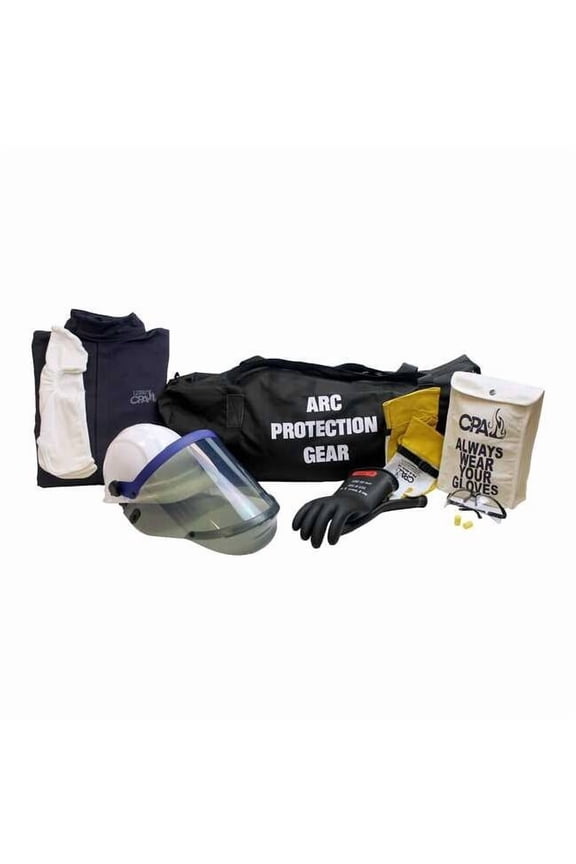 Arc Flash Coverall Kit,Navy,L AG-12-CV-L