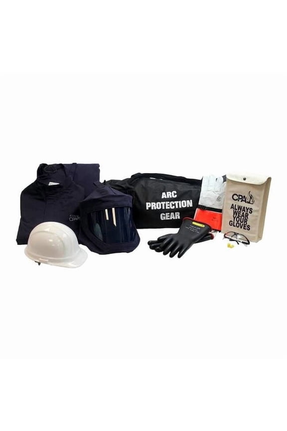 Arc Flash Jacket and Bib Kit,Navy,L AG-43-L
