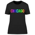 thumbnail image 1 of Chicago Rainbow Slogan T-Shirt Women -Image by Shutterstock, Female XX-Large, 1 of 2