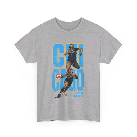 Chicago Reese #5 Carter #7 Women basketball lover Unisex Heavy Cotton Tee
