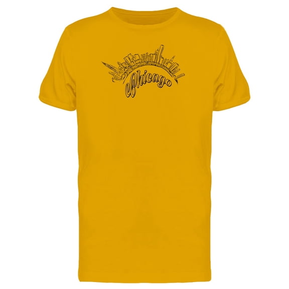 Chicago Round Landmarks T-Shirt Men -Image by Shutterstock, Male Small