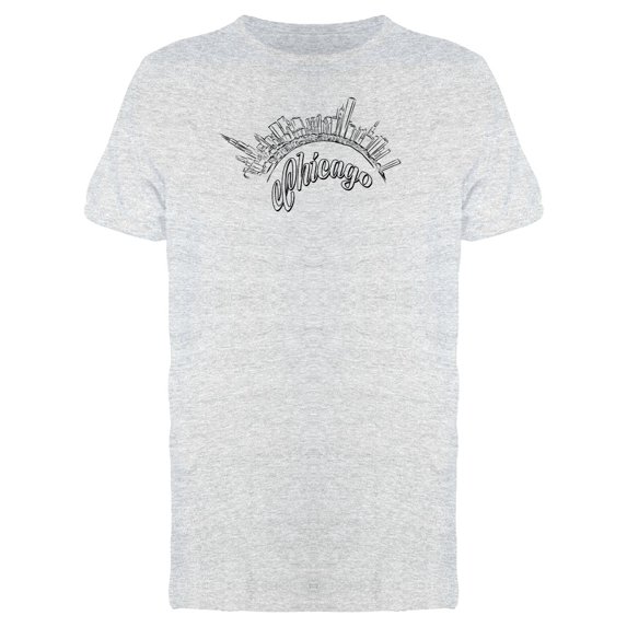 Chicago Round Landmarks T-Shirt Men -Image by Shutterstock, Male XX-Large