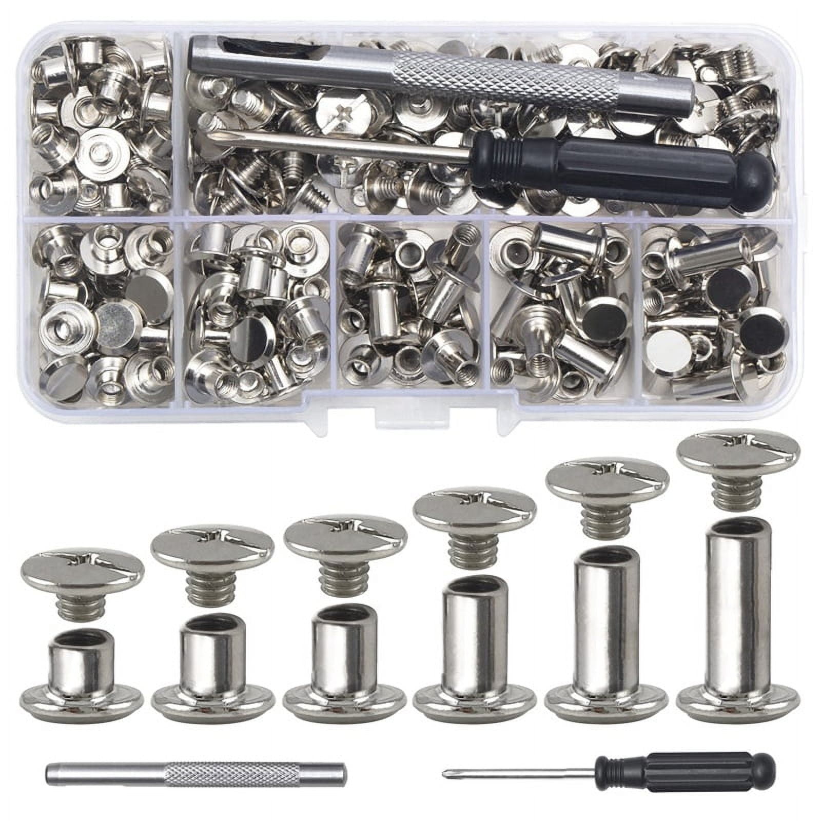 Screw Canvas Rivets Chicago Screw Leather Rivets Assorted Screw Rivets M5 Chicago Binding ...