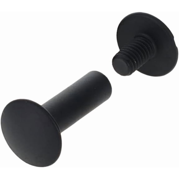 Chicago Screws, Dome Cap, Black Matte, Solid Brass-LL (50 per Bag)